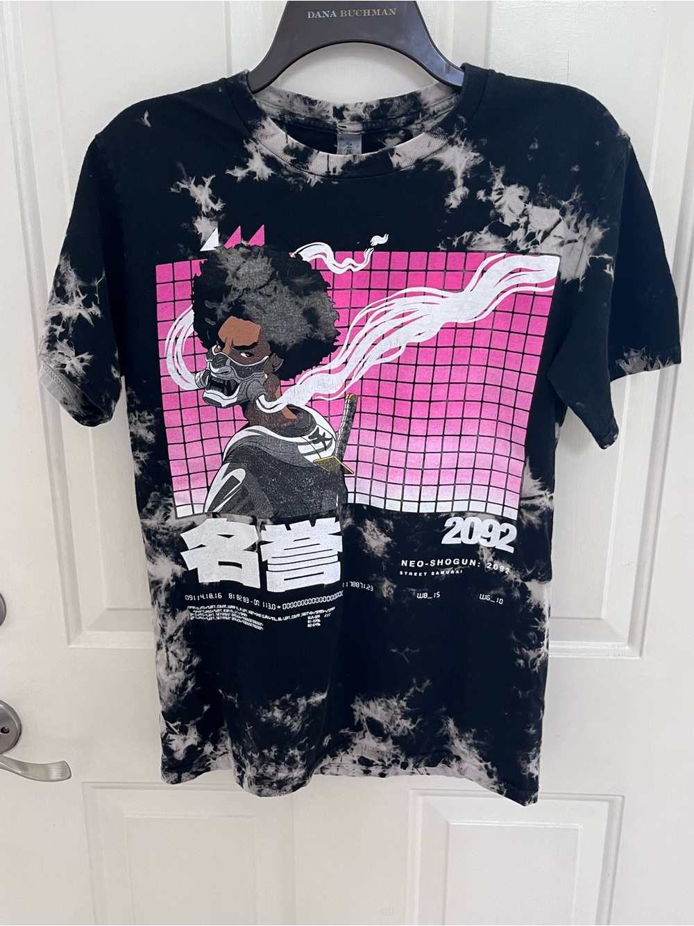 Coryxkenshin Neo-Shogun Street Samurai Graphic Tee - Pink, Black, White